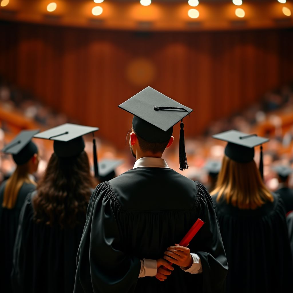 Ceremonia de graduación de alumnos